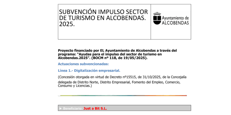 Banner subvención Alcobendas